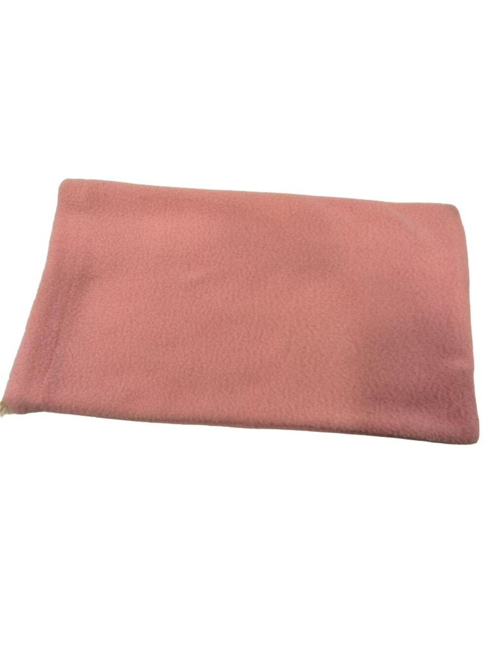 Pink Fleece Goggle Speaker Storage Bag Drawstring 7 x 12 Twee